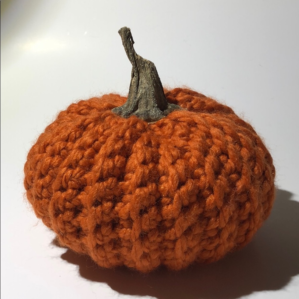 Pumpkin autumn fall hat decor hand crochet